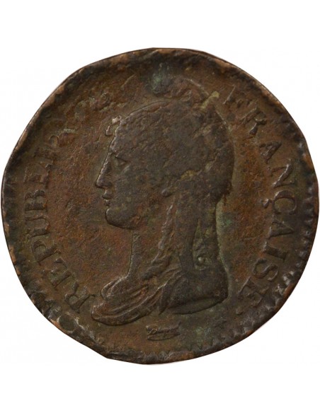 Grand Module 1 décime Cuivre 1799-1800 AA Metz