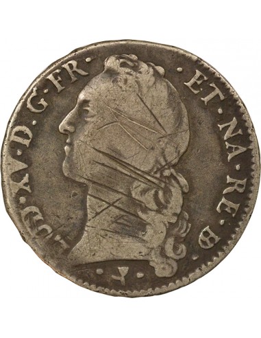 Louis XV Au Bandeau 1 écu Argent 1757-1767 Pau