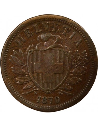 Léger 2 centimes Bronze 1870 Berne