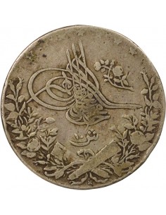 Empire Ottoman Mehmed V 10 qirsh Argent 1913/1914 H Heaton 2