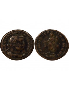 Rome Empire Galère Génie 1 ae Bronze 302-303 Trèves