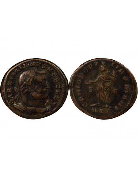 Rome Empire Galère Génie 1 ae Bronze 302-303 Trèves