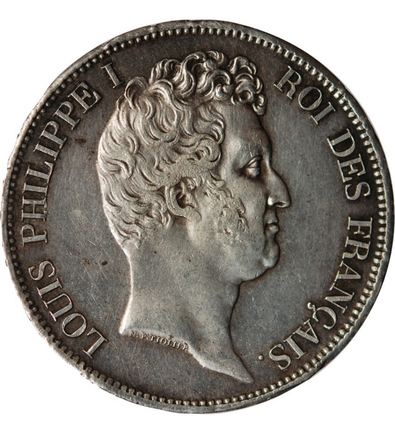 LOUIS PHILIPPE﻿ - 5 FRANCS ARGENT 1831 W LILLE  "Type Tiolier - Tr creux"