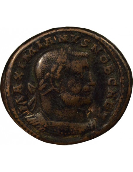 Rome Empire Galère Génie 1 ae Bronze 302-303 Trèves