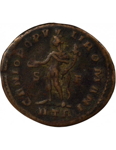 Rome Empire Galère Génie 1 ae Bronze 302-303 Trèves