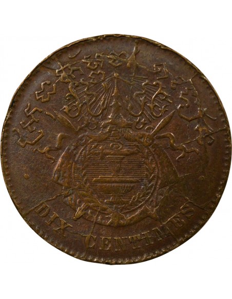 Cambodge Norodom Ier 10 centimes Bronze 1860