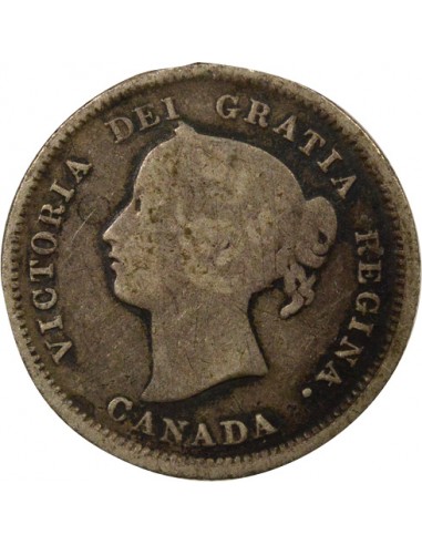 Reine 5 cents Argent 1872 H Heaton