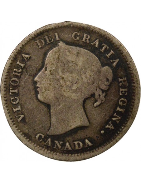 Reine 5 cents Argent 1872 H Heaton