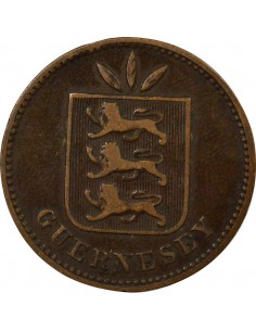 Guernesey 4 doubles Bronze 1906 H Heaton 2