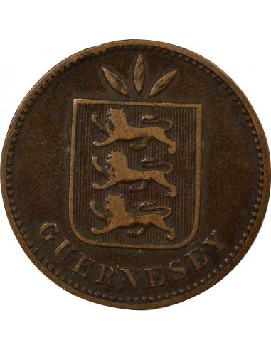 Guernesey 4 doubles Bronze 1906 H Heaton