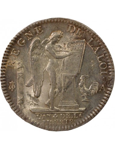 Louis XVI Constitutionnel 1 écu Argent 1792 A - Paris