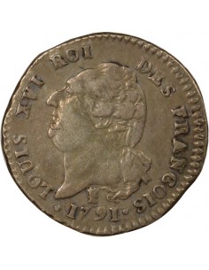 Louis XVI Constitutionnel 15 sols Argent 1791 I Limoges 2