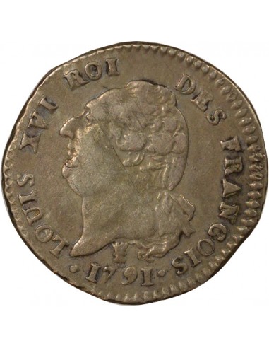 Louis XVI Constitutionnel 15 sols Argent 1791 I Limoges