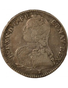Louis XV Aux Rameaux d'Olivier 1/2 écu Argent 1728 9 Rennes 2