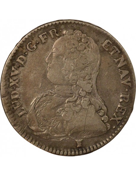 Louis XV Aux Rameaux d'Olivier 1/2 écu Argent 1728 9 Rennes