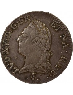 Louis XV A la Vieille Tête 1 écu Argent 1772 Pau 2