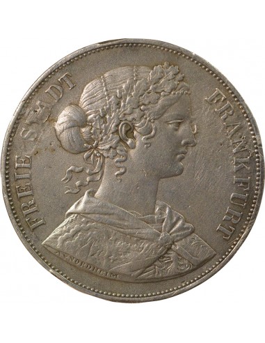 2 thalers Argent 1866 Francfort (C)