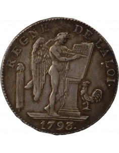 Au Génie 6 livres Argent 1793 A Paris 2