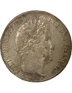Louis-Philippe Ier Tranche en Reilef 5 francs Argent 1834 W Lille 2