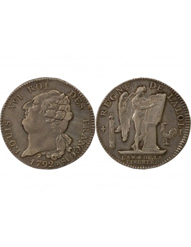 Louis XVI Constitutionnel 1 écu Argent 1792 I Limoges