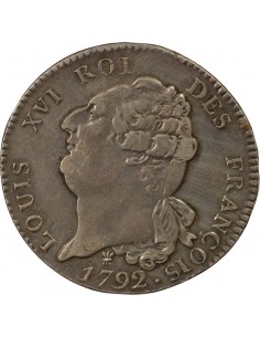 Louis XVI Constitutionnel 1 écu Argent 1792 I Limoges 2