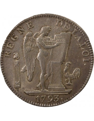 Au Génie 6 livres Argent 1793 A Paris