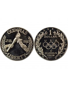 USA Olympiades 1 dollar Argent 1988 S San Francisco