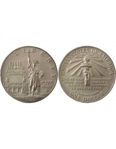 USA Statue de la Liberté 1 dollar Argent 1986 S San Francisco