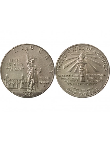 USA Statue de la Liberté 1 dollar Argent 1986 S San Francisco
