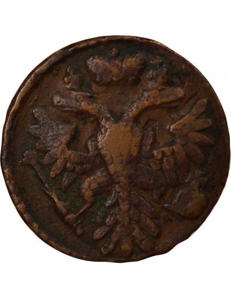 Russie Anna Ivanovna 1 denga Cuivre 1739 EM Ekaterinbourg