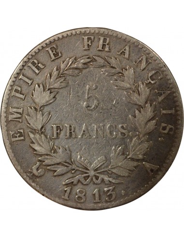 Roi d'Italie Empire 5 francs Argent 1813 A - Paris