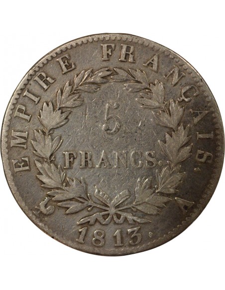Roi d'Italie Empire 5 francs Argent 1813 A - Paris