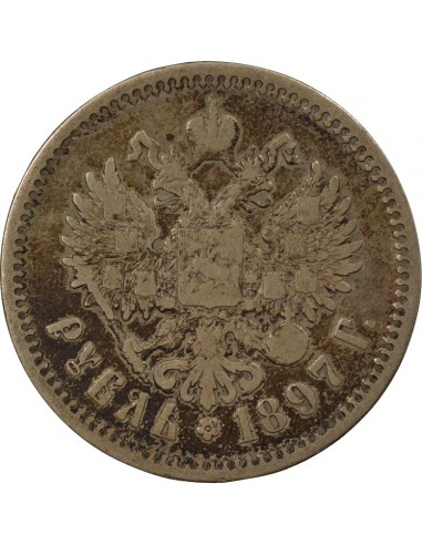 Russie Nicolas II 1 rouble Argent 1897 Saint-Petersbourg