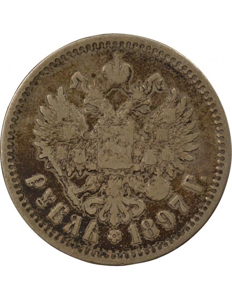 Russie Nicolas II 1 rouble Argent 1897 Saint-Petersbourg