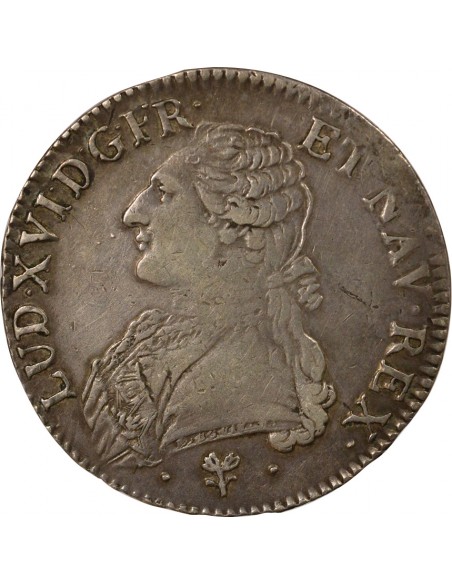Louis XVI Au Buste Habillé 1 écu Argent 1786 L Bayonne