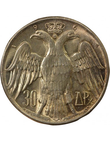 Grèce Constantin II de Grèce Mariage Royal 30 drachmai Argent 1964 Kongsberg
