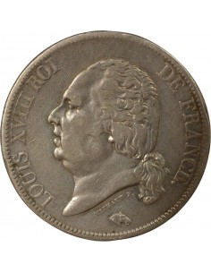 Louis XVIII Tête nue 5 francs Argent 1819 B Rouen 2