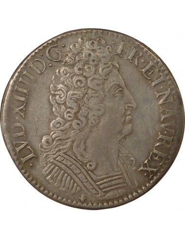 Louis XIV Aux Trois Couronnes 1 écu Argent 1711 K Bordeaux