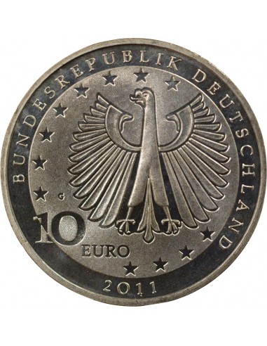 Allemagne Franz Liszt Franz Liszt 10 euros Argent 2011 G Karlsruhe