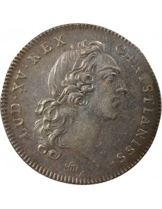 Louis XV Monnayeurs de Rouen Jeton Argent 1719 2
