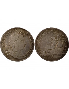 Louis XIV Trésor Royal Jeton Argent 1683