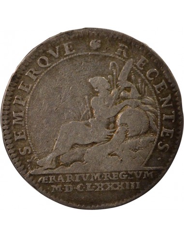 Louis XIV Trésor Royal Jeton Argent 1683
