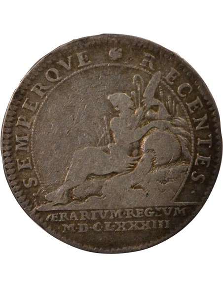 Louis XIV Trésor Royal Jeton Argent 1683