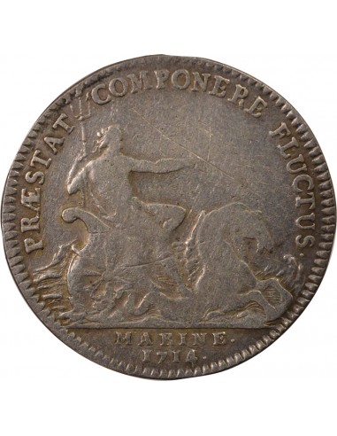 Louis-Alexandre de Bourbon Marine Jeton Argent 1714