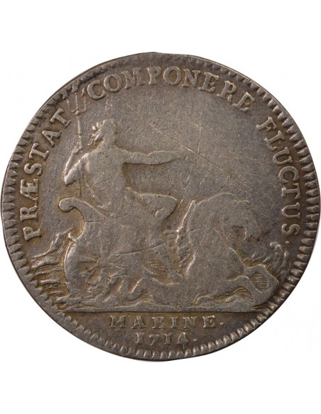 Louis-Alexandre de Bourbon Marine Jeton Argent 1714