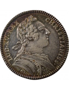 Louis XV Académie Royale de Rouen Jeton Argent 2