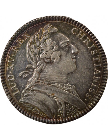 Louis XV Académie Royale de Rouen Jeton Argent