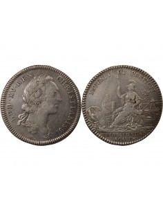 Louis XV Académie Royale des Sciences Jeton Argent 1752