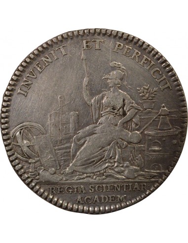 Louis XV Académie Royale des Sciences Jeton Argent 1752