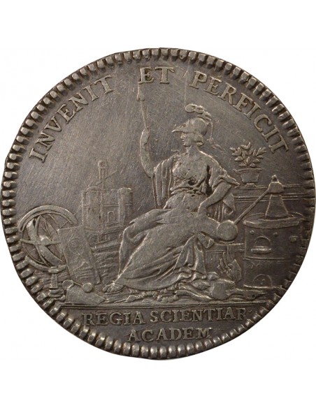 Louis XV Académie Royale des Sciences Jeton Argent 1752